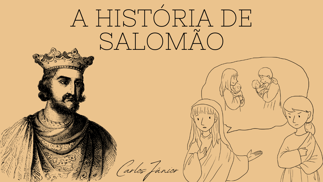 Cartão de personagem bíblico: Salomão